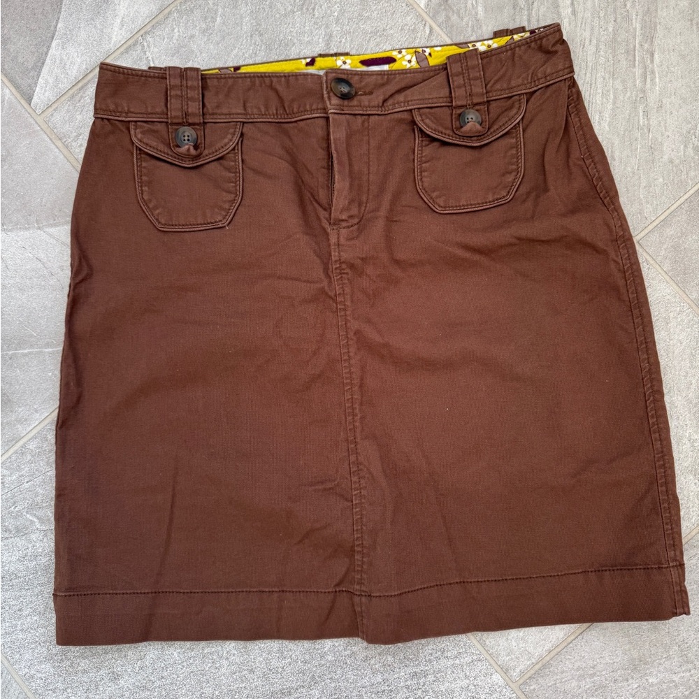 OldNavyBrown MiniSkirt; y2k preppy casual minimalist capsulewardrobe versatile